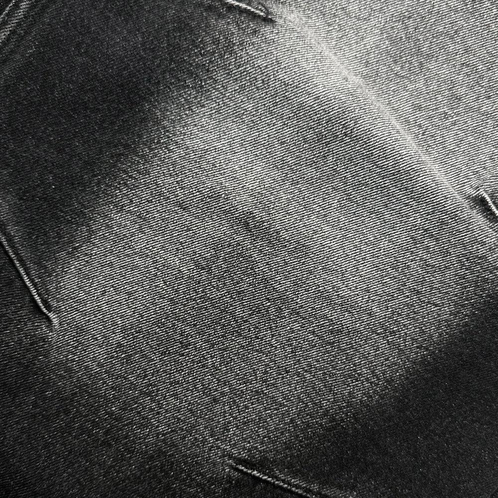 Embossed Wave Washing Wide Denim Pants - BLR BLUER - VENTURER