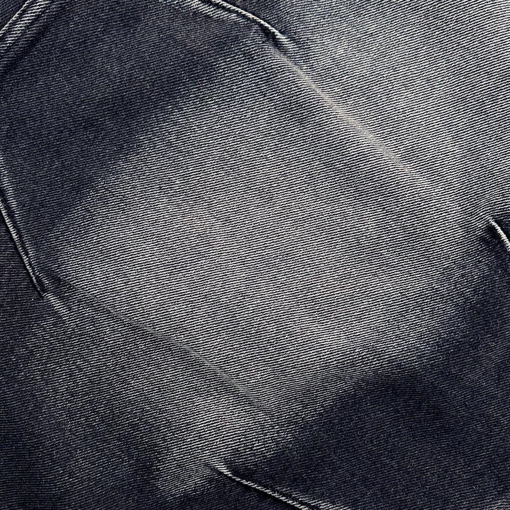 Embossed Wave Washing Wide Denim Pants - BLR BLUER - VENTURER