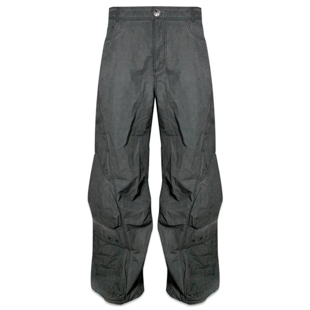 Dyed Multi Pocket Nylon Parachute Pants - BLR BLUER - VENTURER
