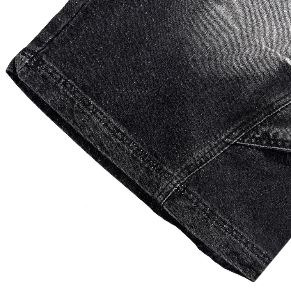 Curved Cover Cargo Bermuda Washing Denim Shorts - BLR BLUER - VENTURER