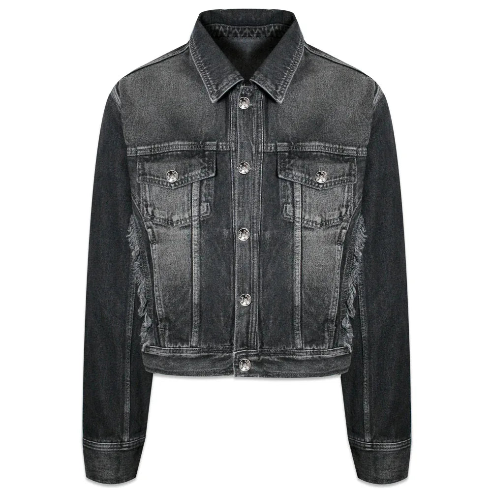 Signature Raw Cut Washing Denim Trucker Jacket - BLR BLUER - VENTURER