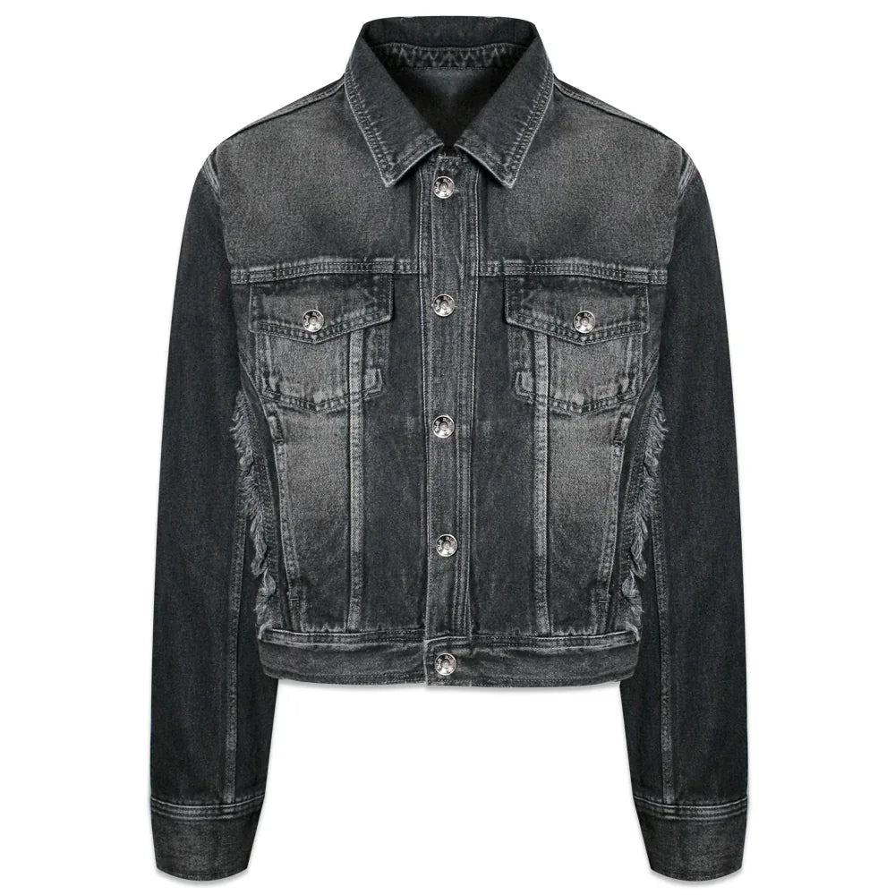 Signature Raw Cut Washing Denim Trucker Jacket - BLR BLUER - VENTURER