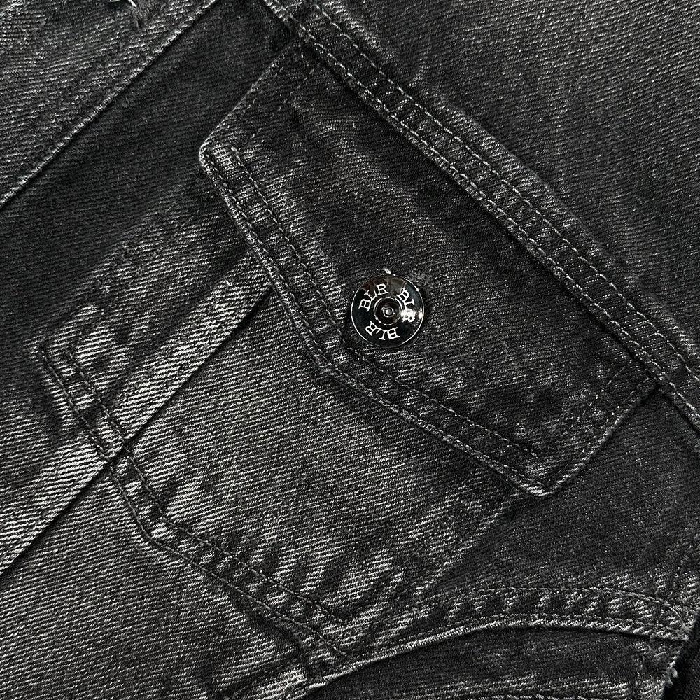 Signature Raw Cut Washing Denim Trucker Jacket - BLR BLUER - VENTURER