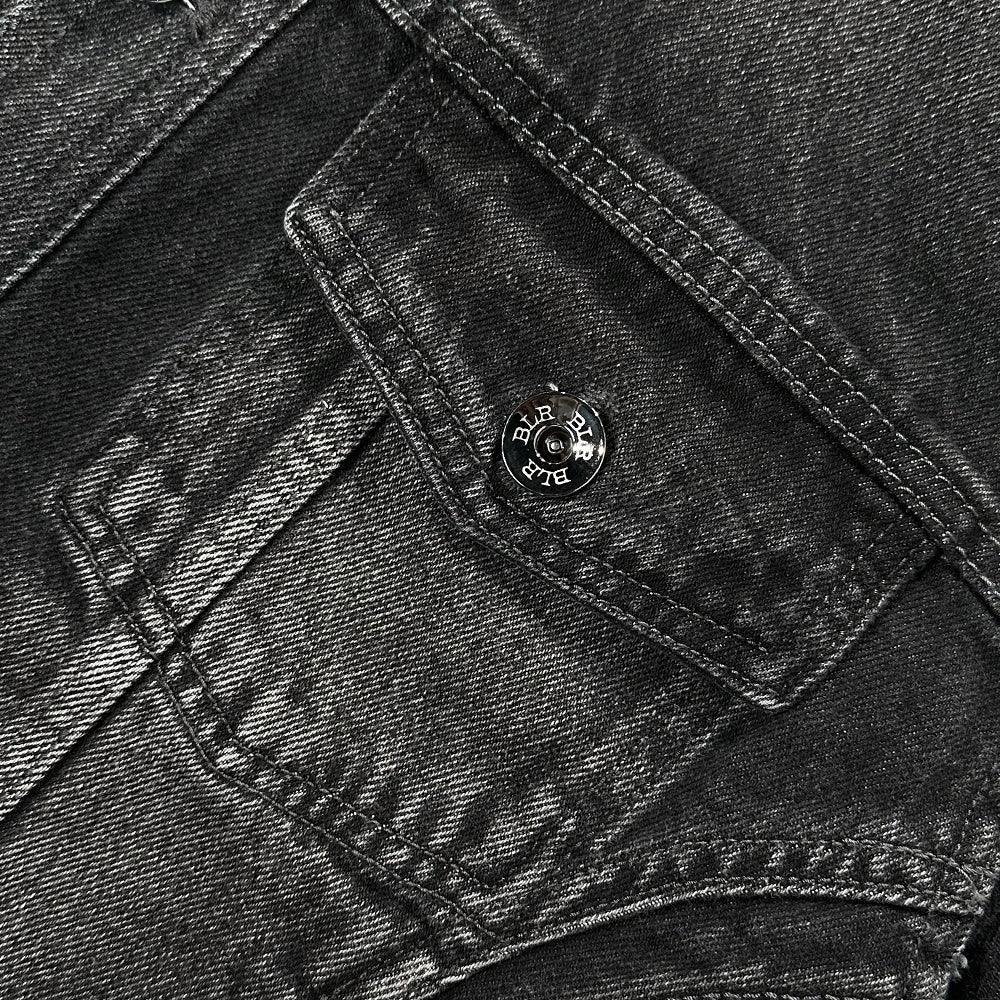 Signature Raw Cut Washing Denim Trucker Jacket - BLR BLUER - VENTURER