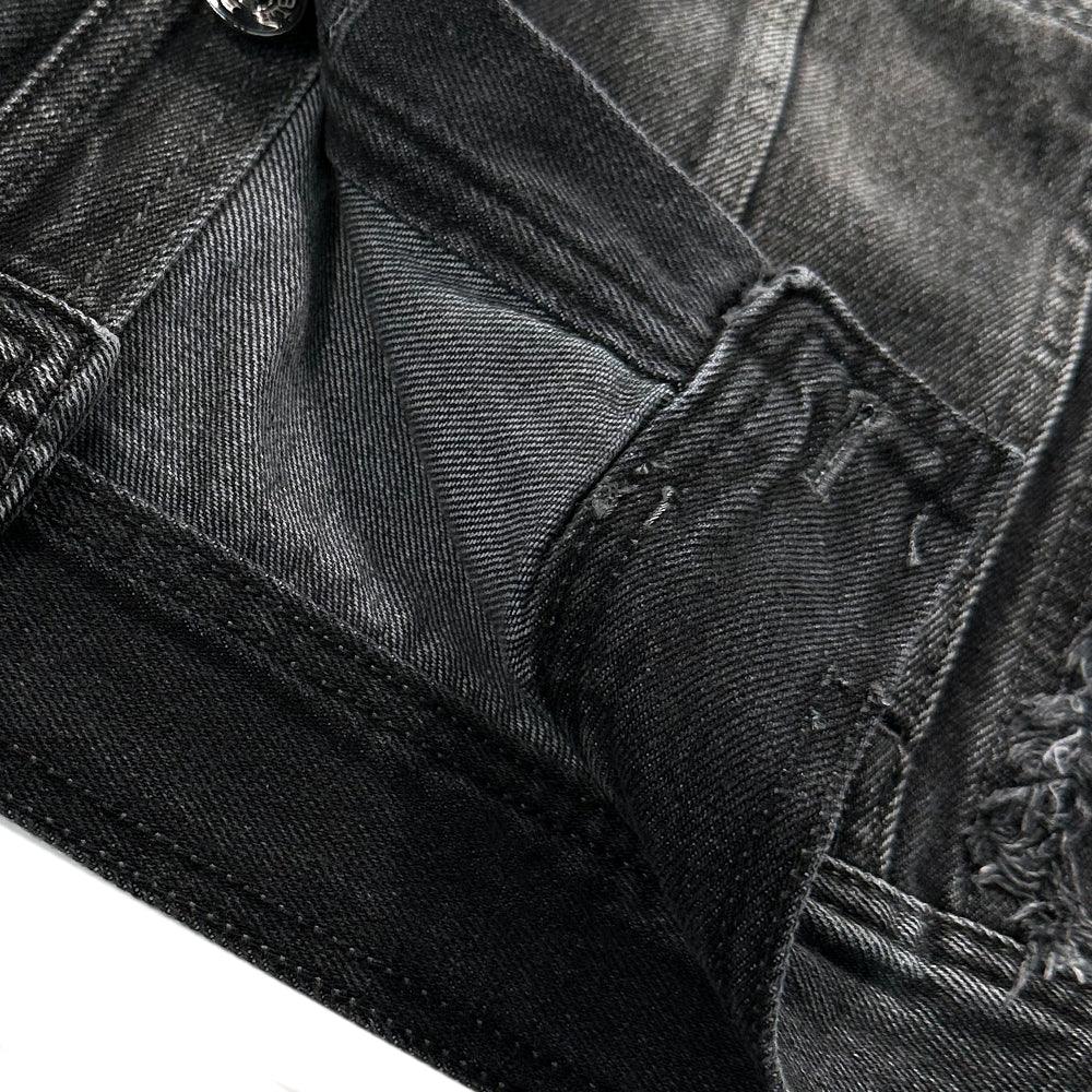 Signature Raw Cut Washing Denim Trucker Jacket - BLR BLUER - VENTURER