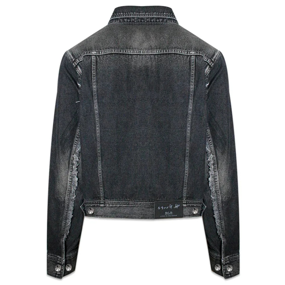 Signature Raw Cut Washing Denim Trucker Jacket - BLR BLUER - VENTURER