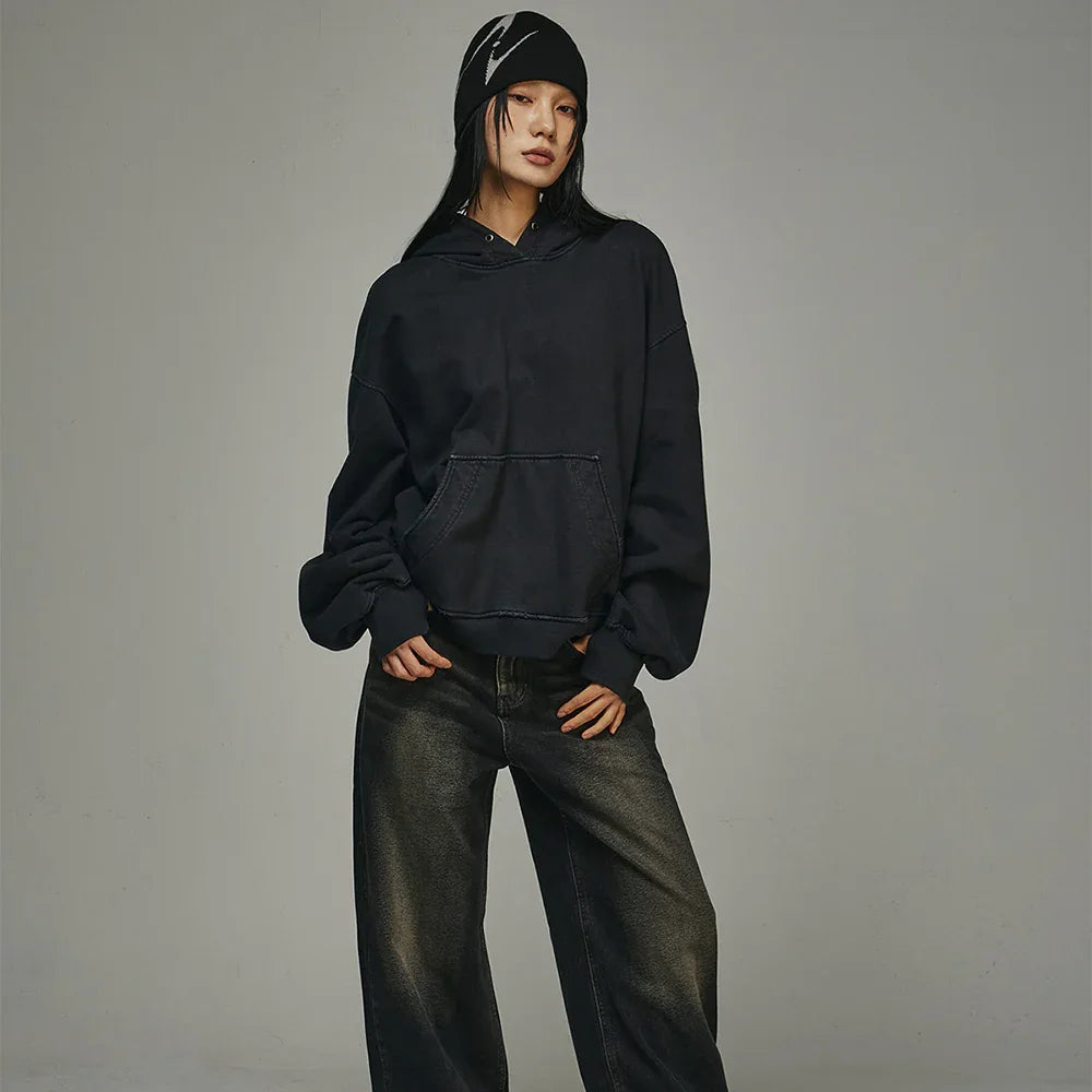 Vintage Garment Dyeing Hoodie - BLR BLUER - VENTURER