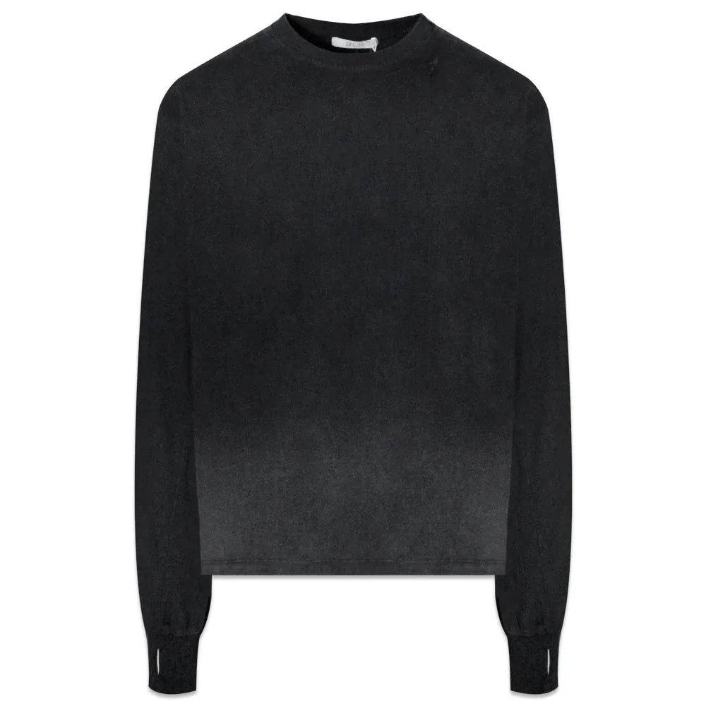 Destroyed Back Gradation Washing LS T-Shirt - BLR BLUER - VENTURER