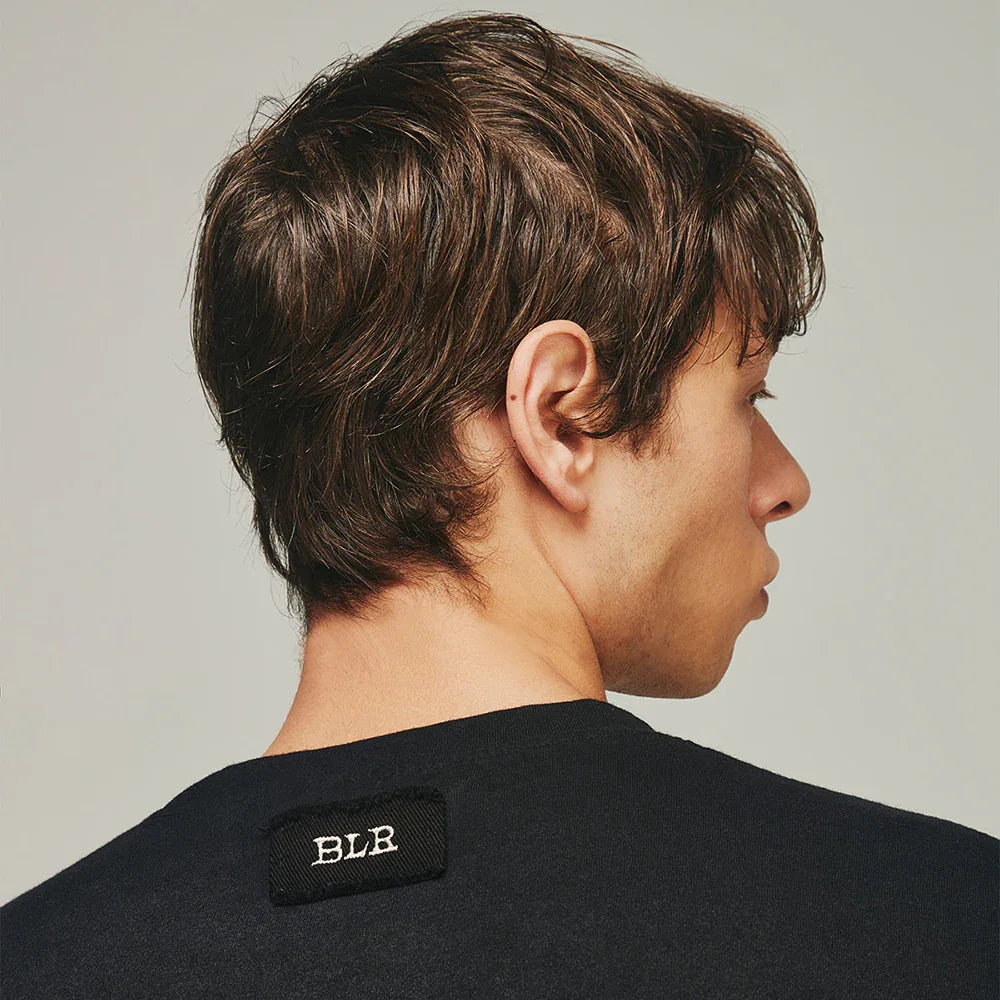 Destroyed Back Gradation Washing LS T-Shirt - BLR BLUER - VENTURER