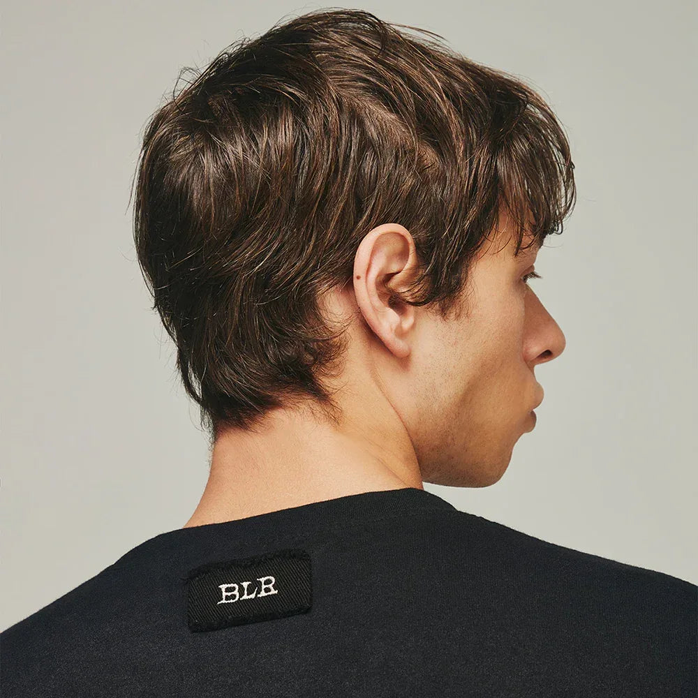 Destroyed Back Gradation Washing LS T-Shirt - BLR BLUER - VENTURER