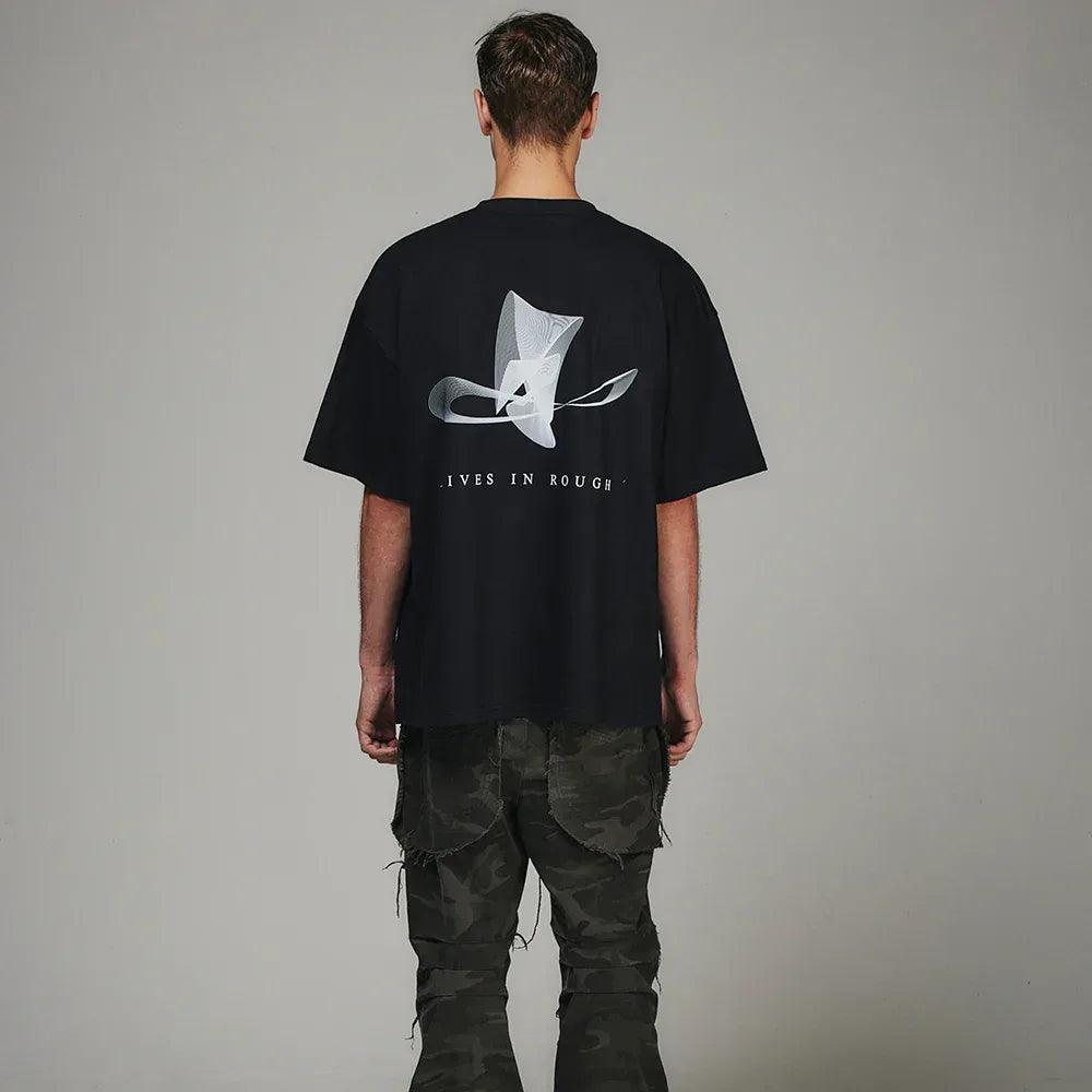 Spin Logo Printed T-Shirt - BLR BLUER - VENTURER
