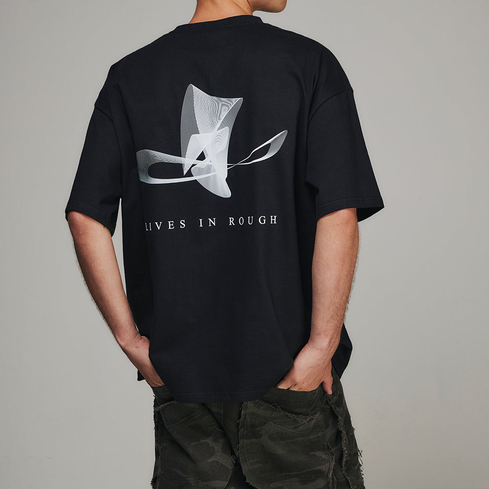 Spin Logo Printed T-Shirt - BLR BLUER - VENTURER