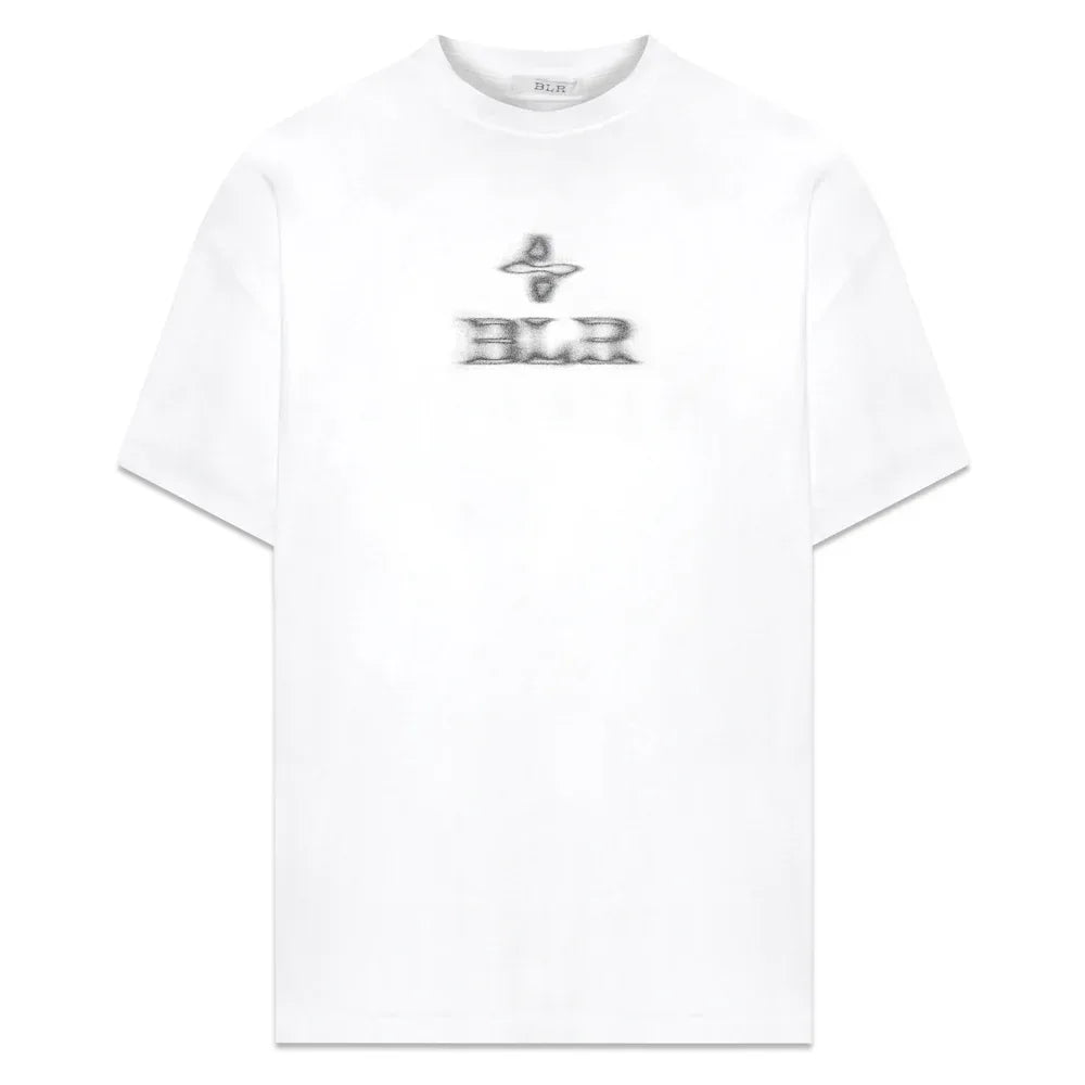 Blurred Logo Printed T-Shirt - BLR BLUER - VENTURER