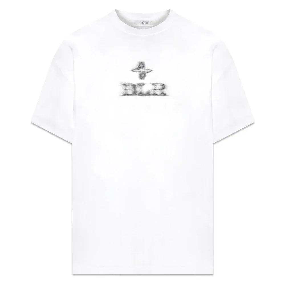 Blurred Logo Printed T-Shirt - BLR BLUER - VENTURER
