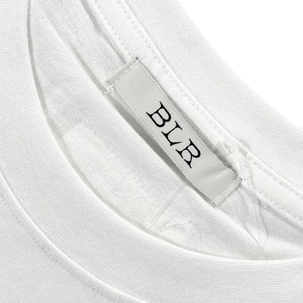 Blurred Logo Printed T-Shirt - BLR BLUER - VENTURER