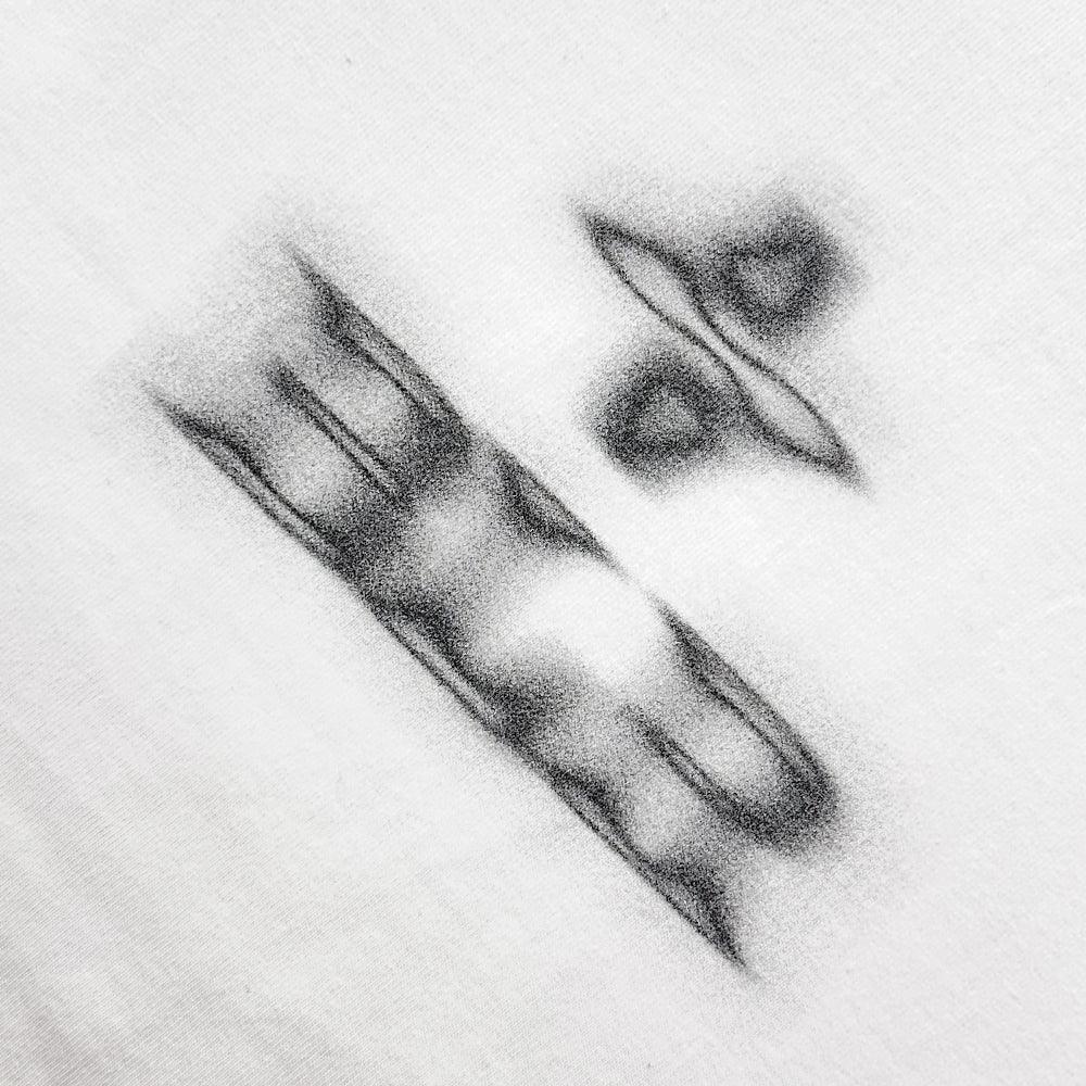 Blurred Logo Printed T-Shirt - BLR BLUER - VENTURER