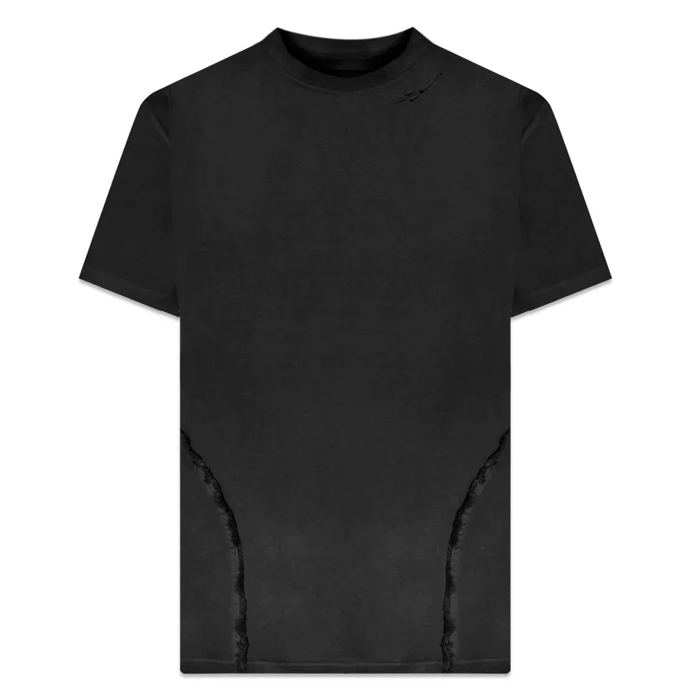 Destroyed Gradation Bleached T-Shirt - BLR BLUER - VENTURER