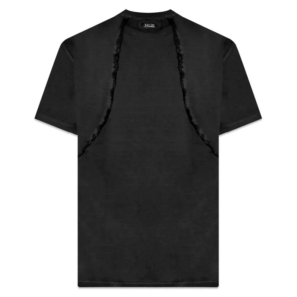 Destroyed Gradation Bleached T-Shirt - BLR BLUER - VENTURER