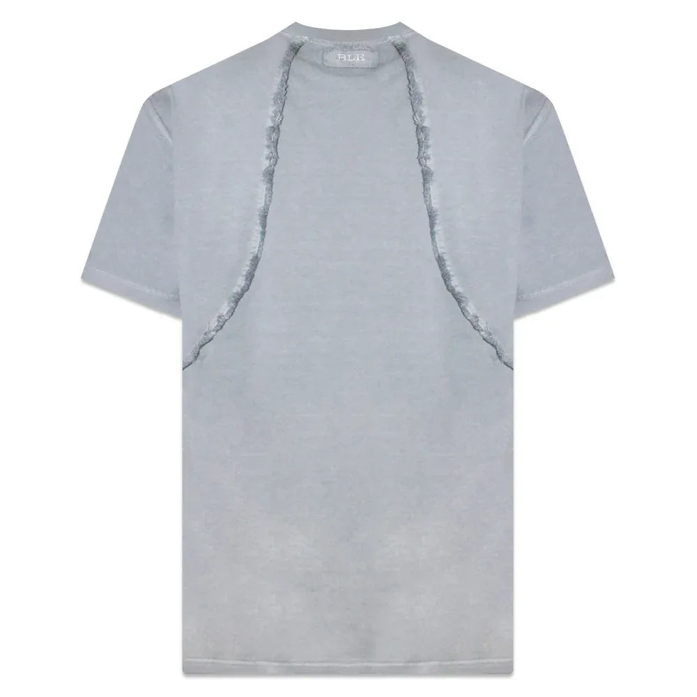 Destroyed Gradation Bleached T-Shirt - BLR BLUER - VENTURER