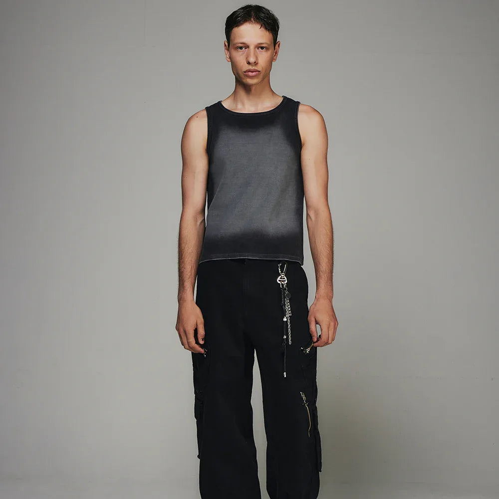 High Tension Gradiation Washing Sleeveless - BLR BLUER - VENTURER