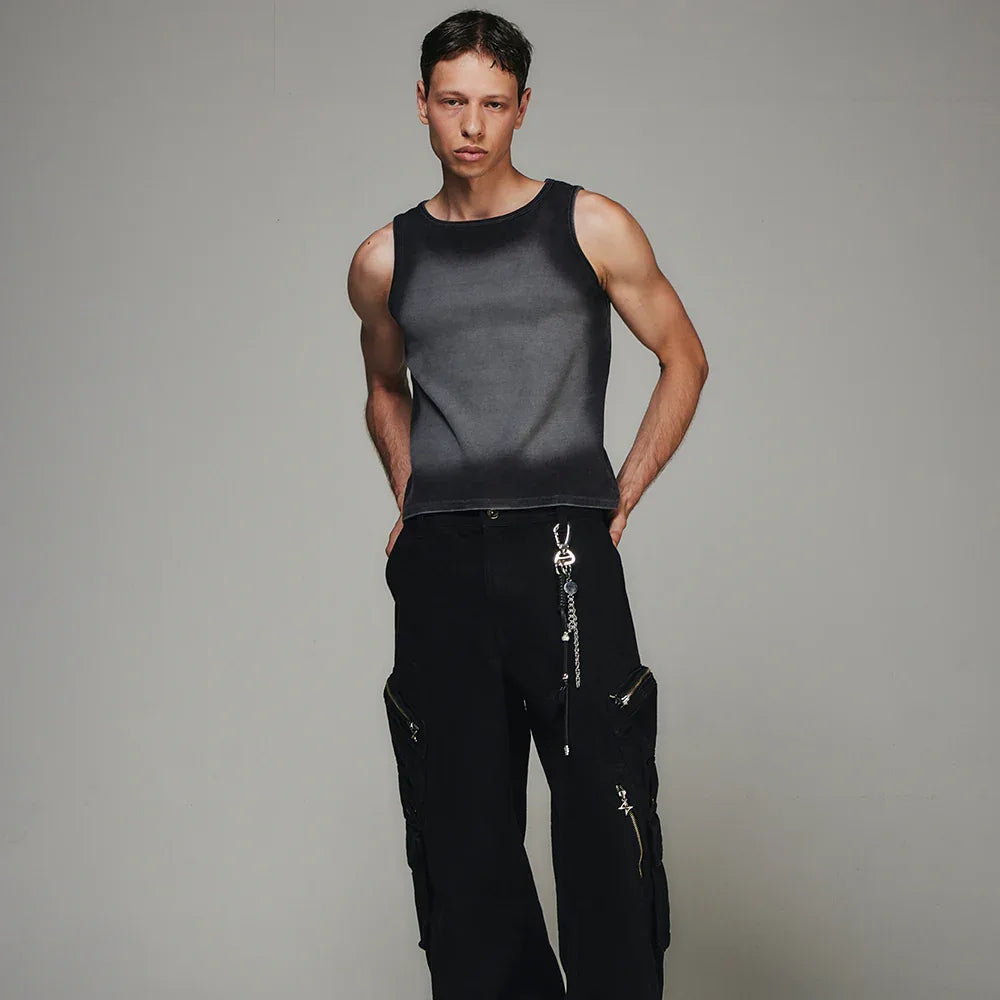 High Tension Gradiation Washing Sleeveless - BLR BLUER - VENTURER