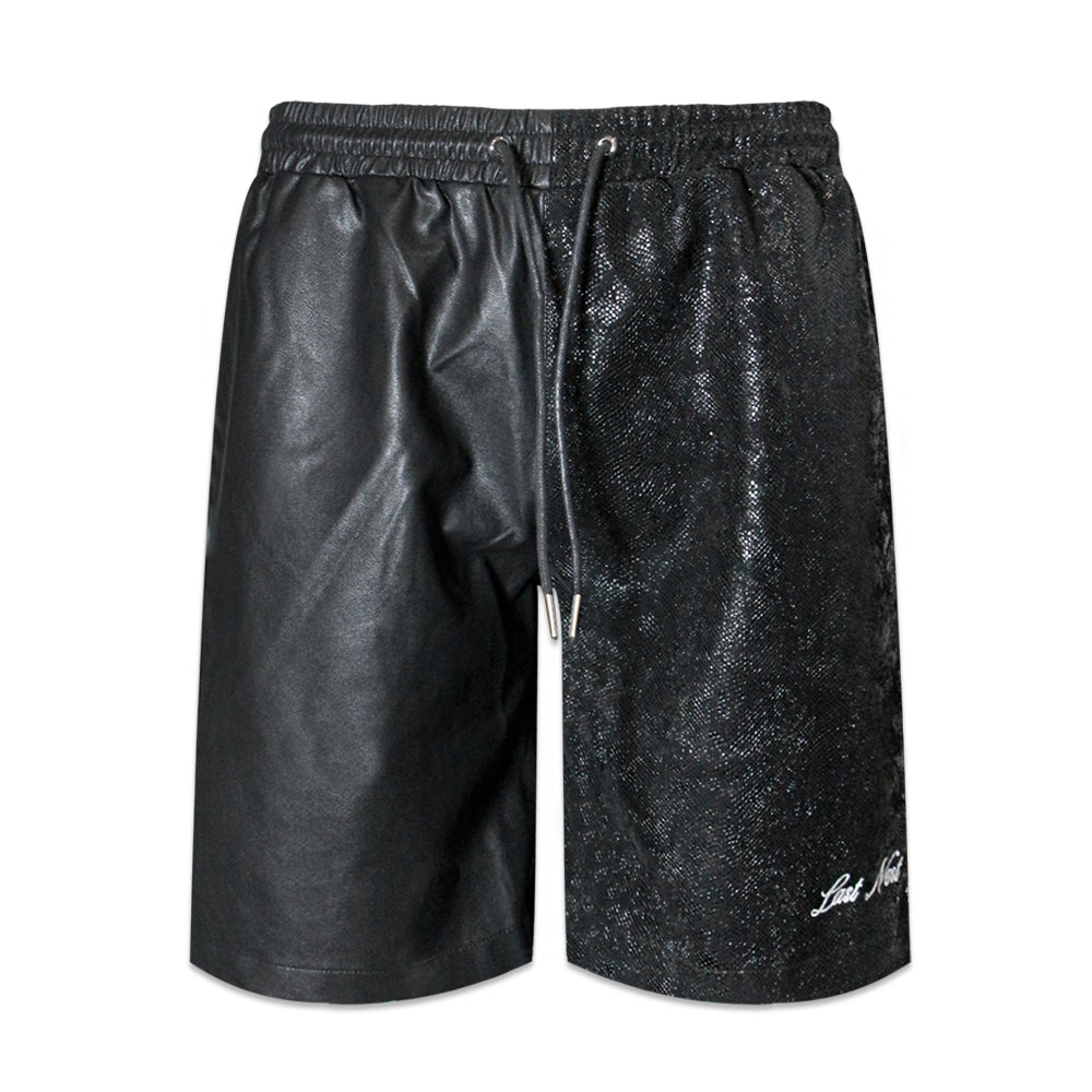 Leather Switching Shorts