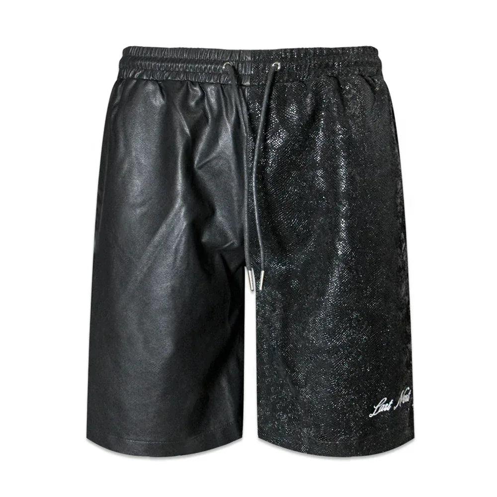 LAST NEST Product Page - Leather Switching Shorts - Black - VENTURER