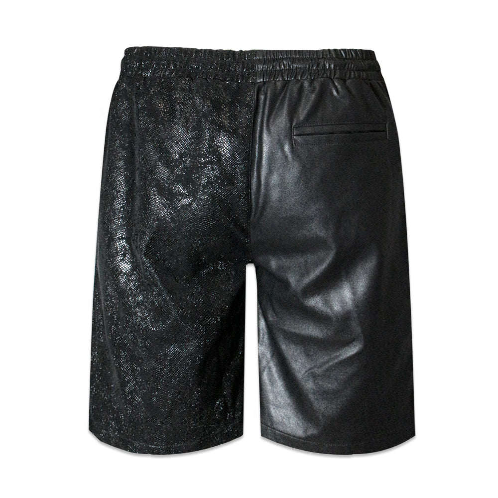 Leather Switching Shorts