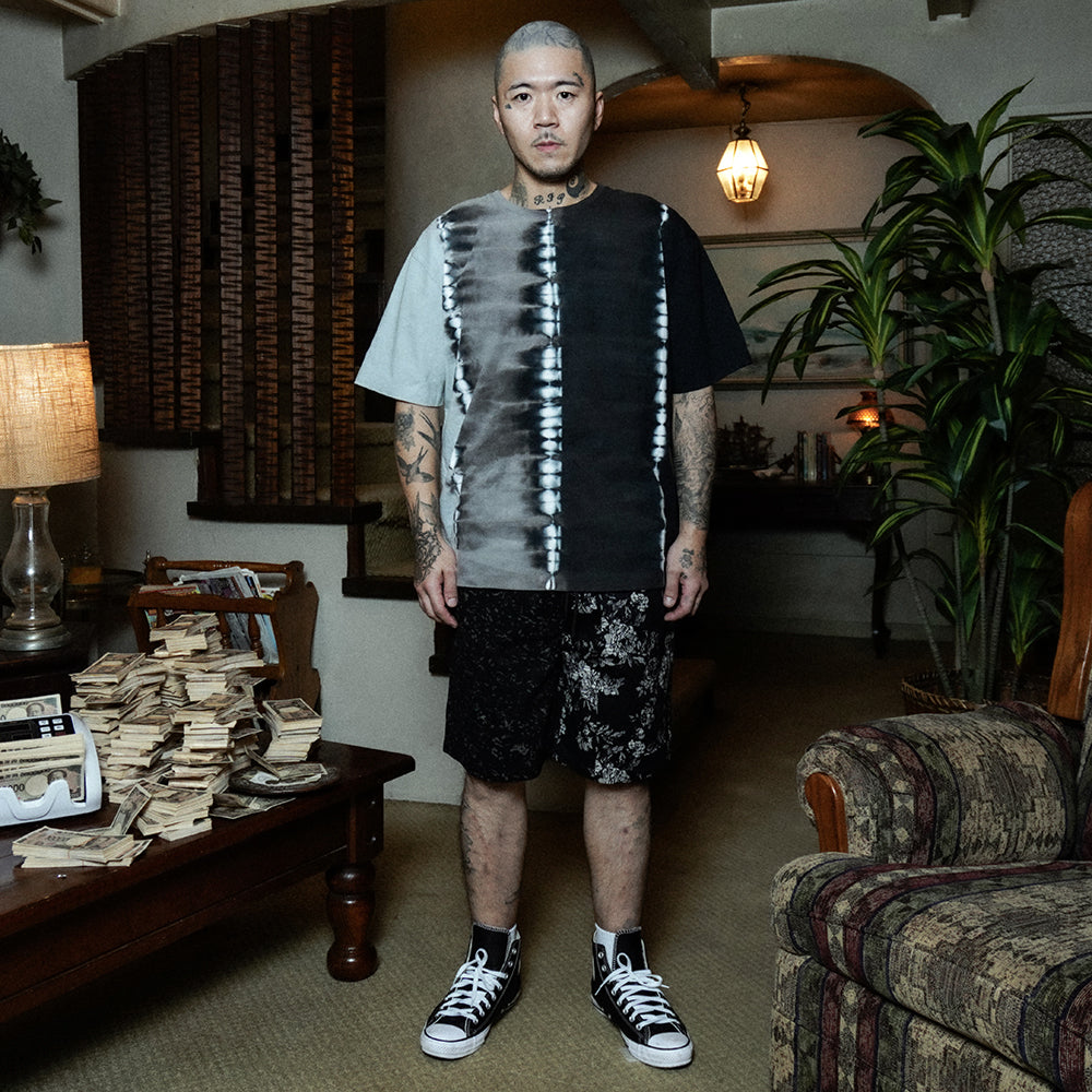 Floral Leopard Switching Shorts