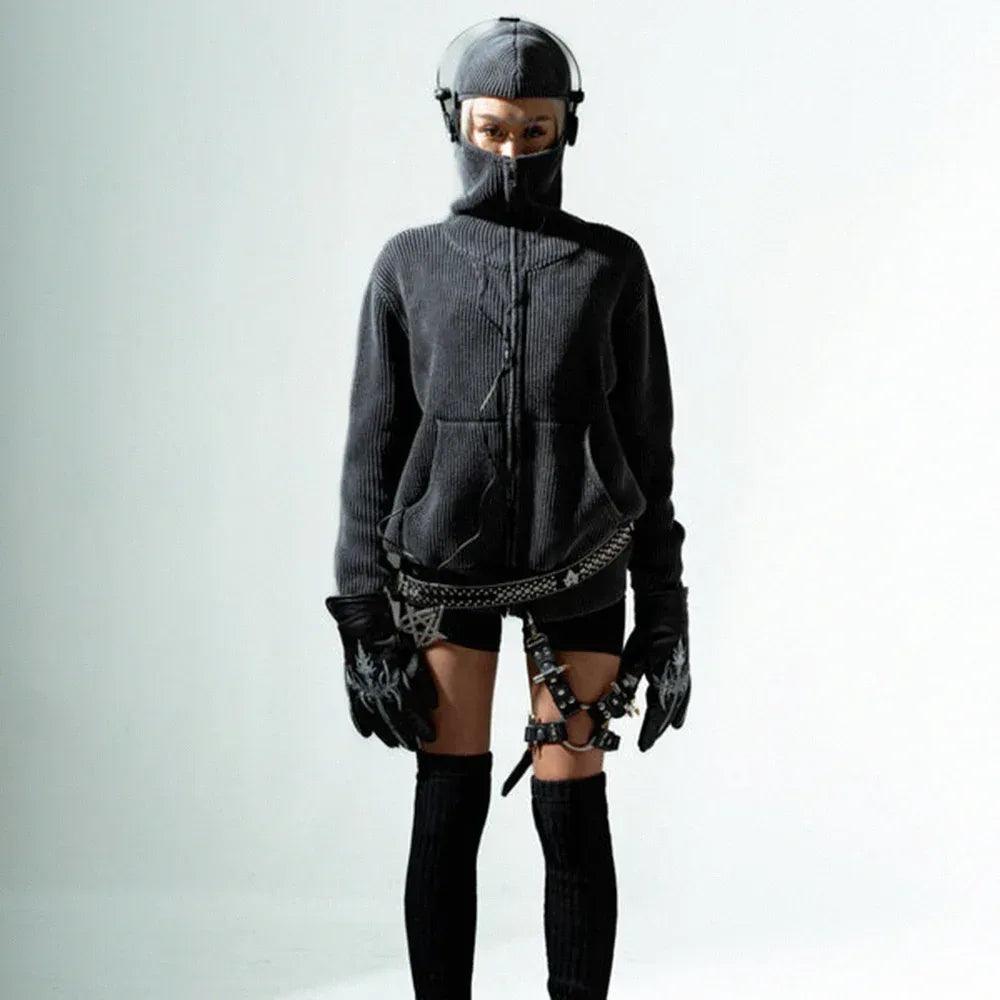 Stealth Full Zip Hoodie - whathappenedtogod - VENTURER