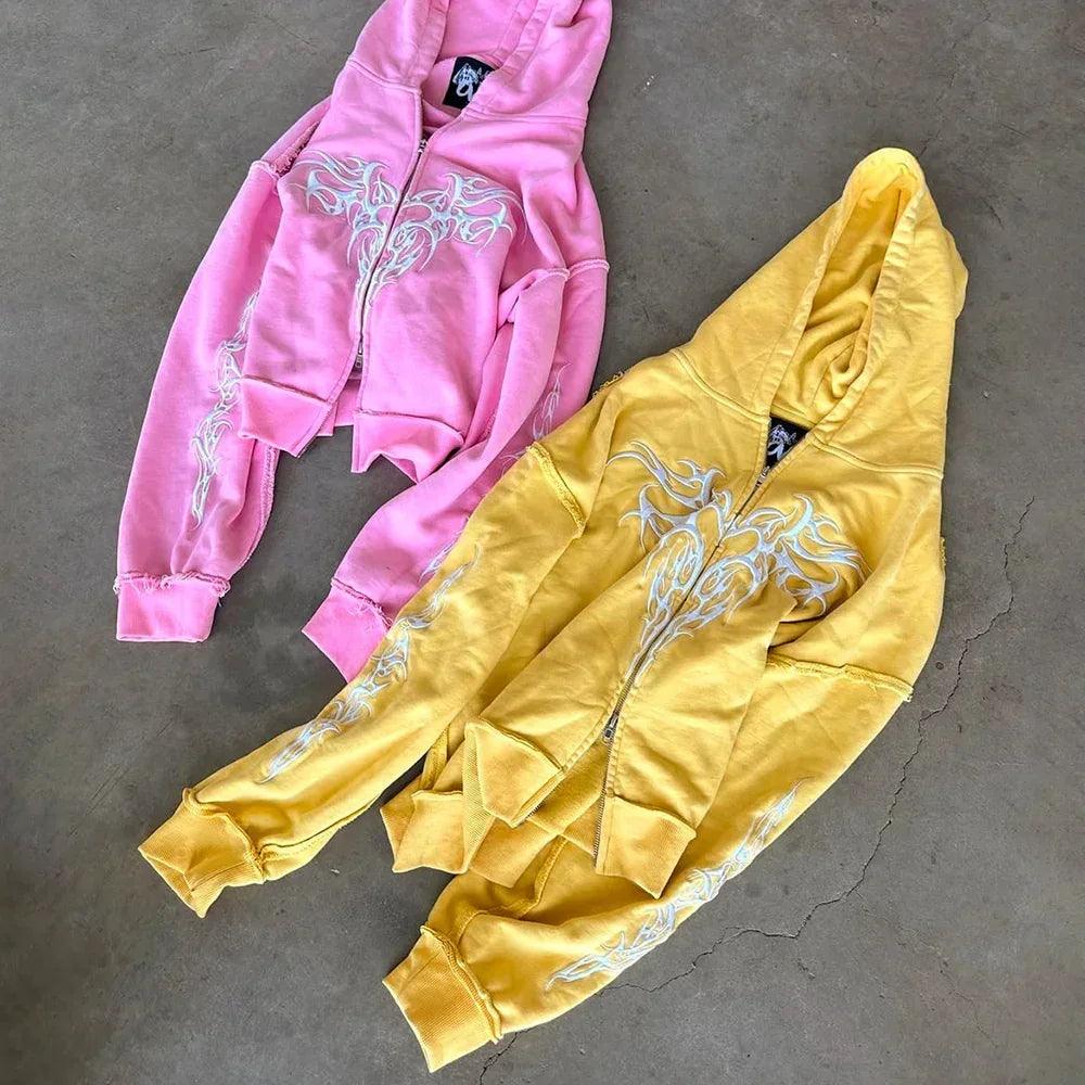 Y333k Zip Up Hoodie - whathappenedtogod - VENTURER