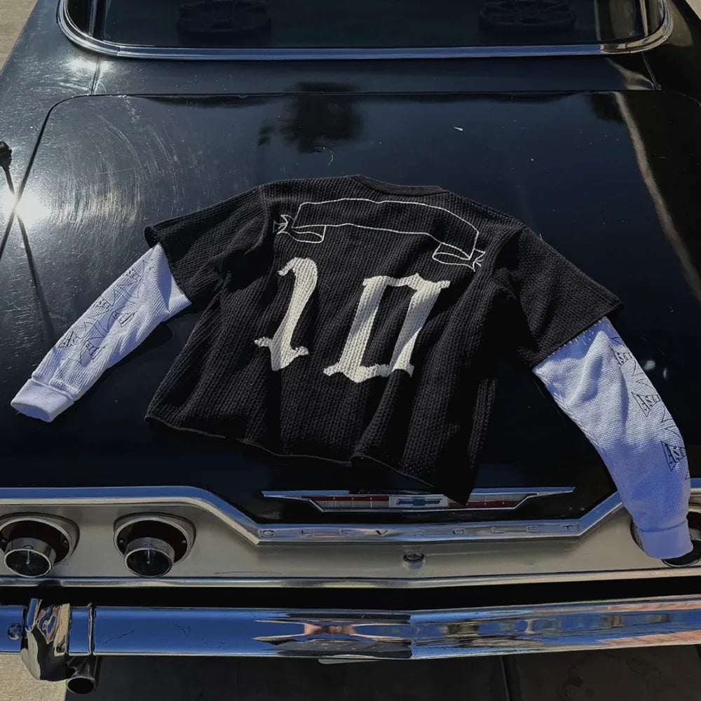 Cross Waffle LS Tee - ASKYURSELF - VENTURER