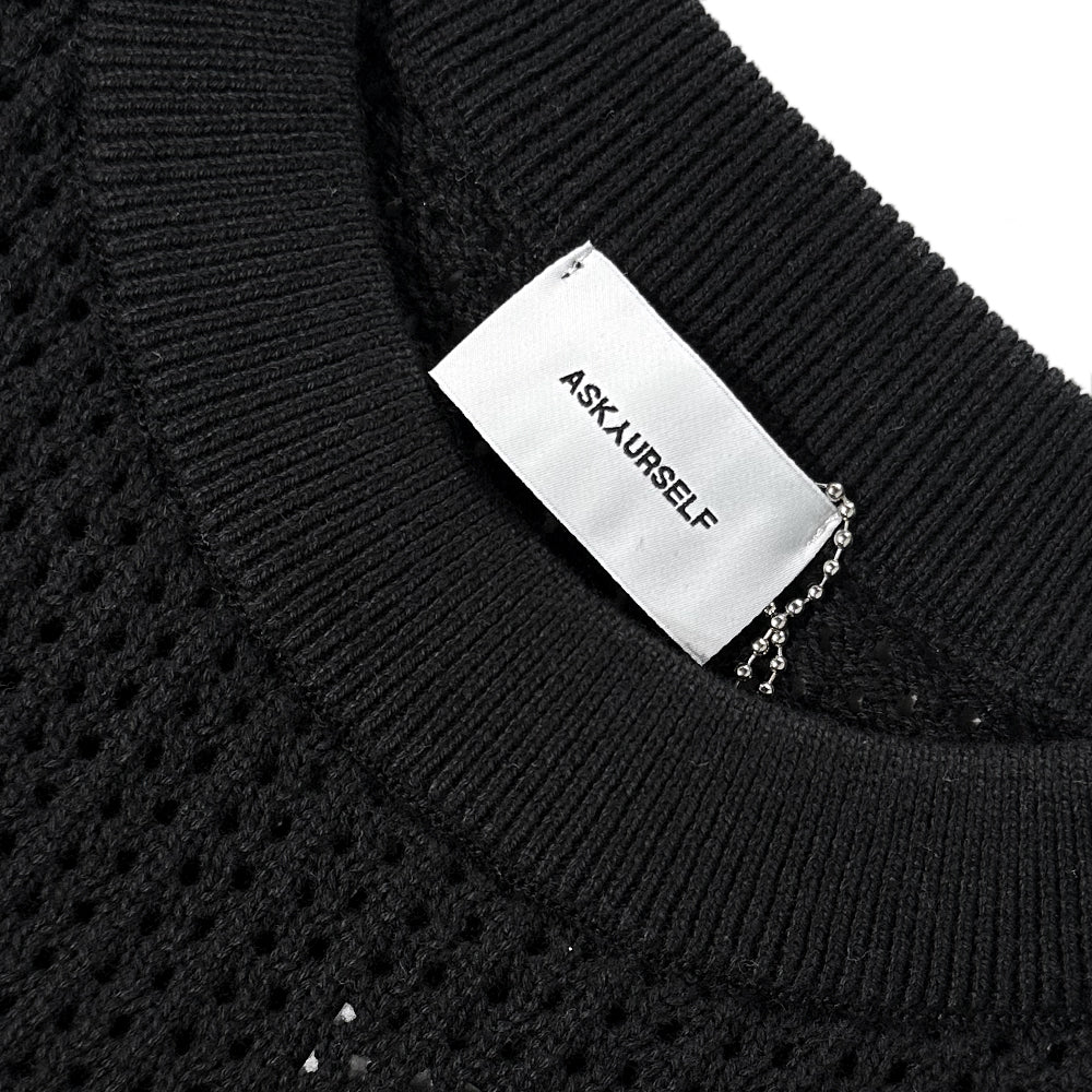 Cropped Knit Mesh OE Jersey