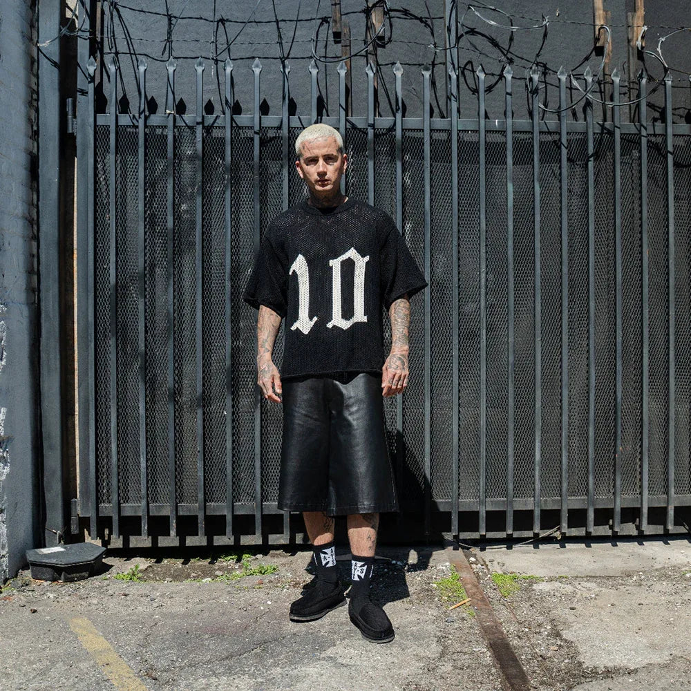 Cropped Knit Mesh OE Jersey - ASKYURSELF - VENTURER