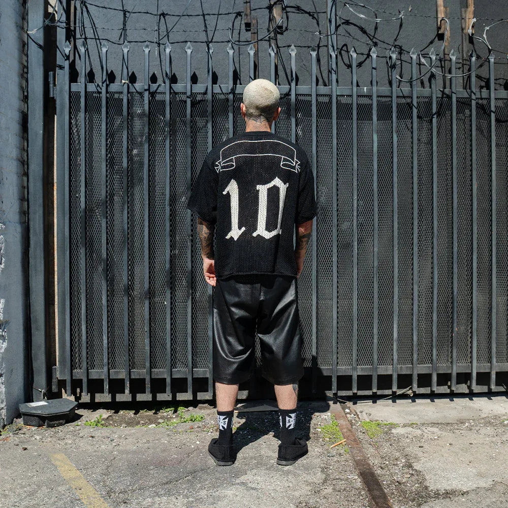 Cropped Knit Mesh OE Jersey - ASKYURSELF - VENTURER