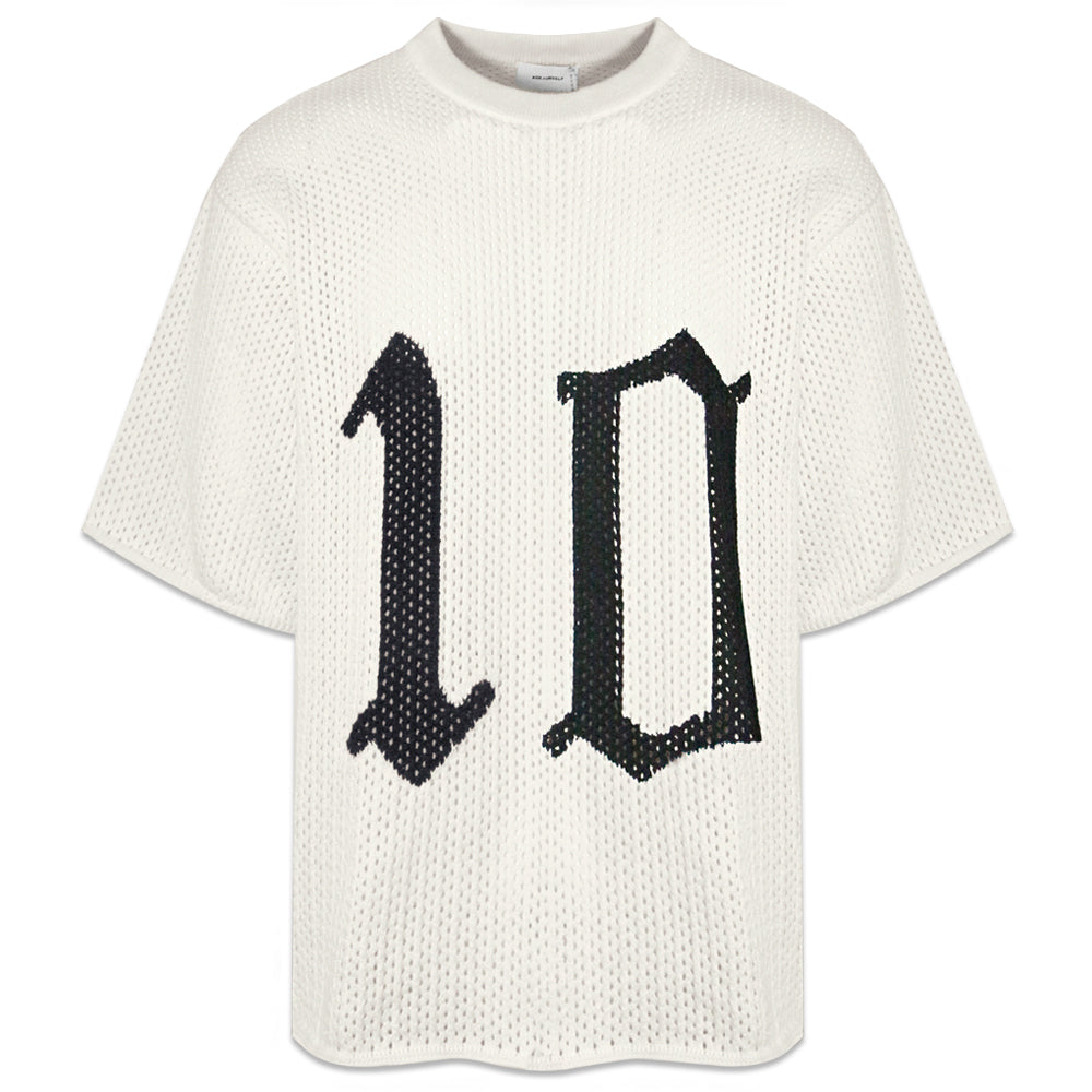 Cropped Knit Mesh OE Jersey