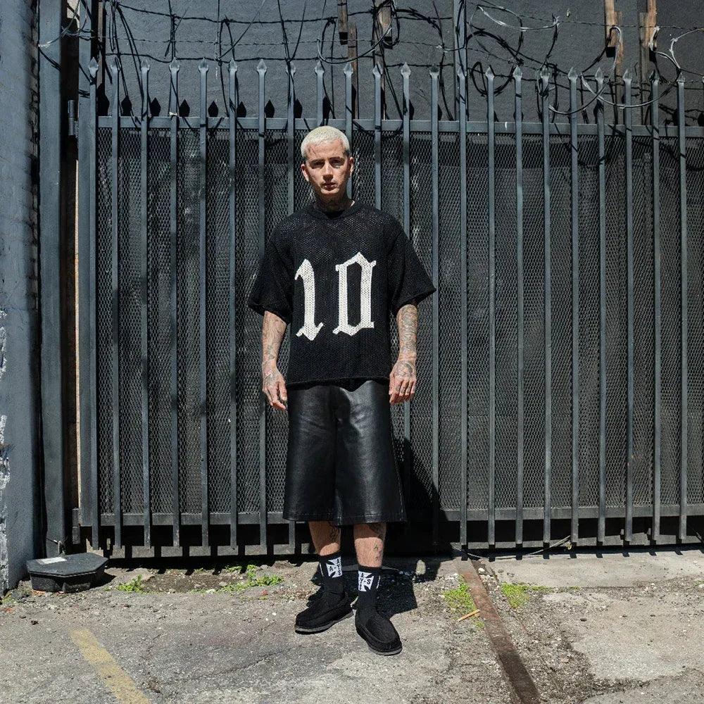 Cropped Knit Mesh OE Jersey - ASKYURSELF - VENTURER