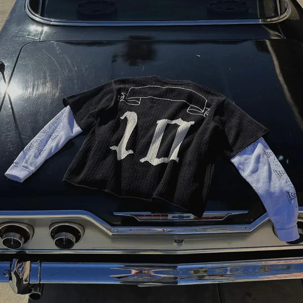 Cropped Knit Mesh OE Jersey - ASKYURSELF - VENTURER