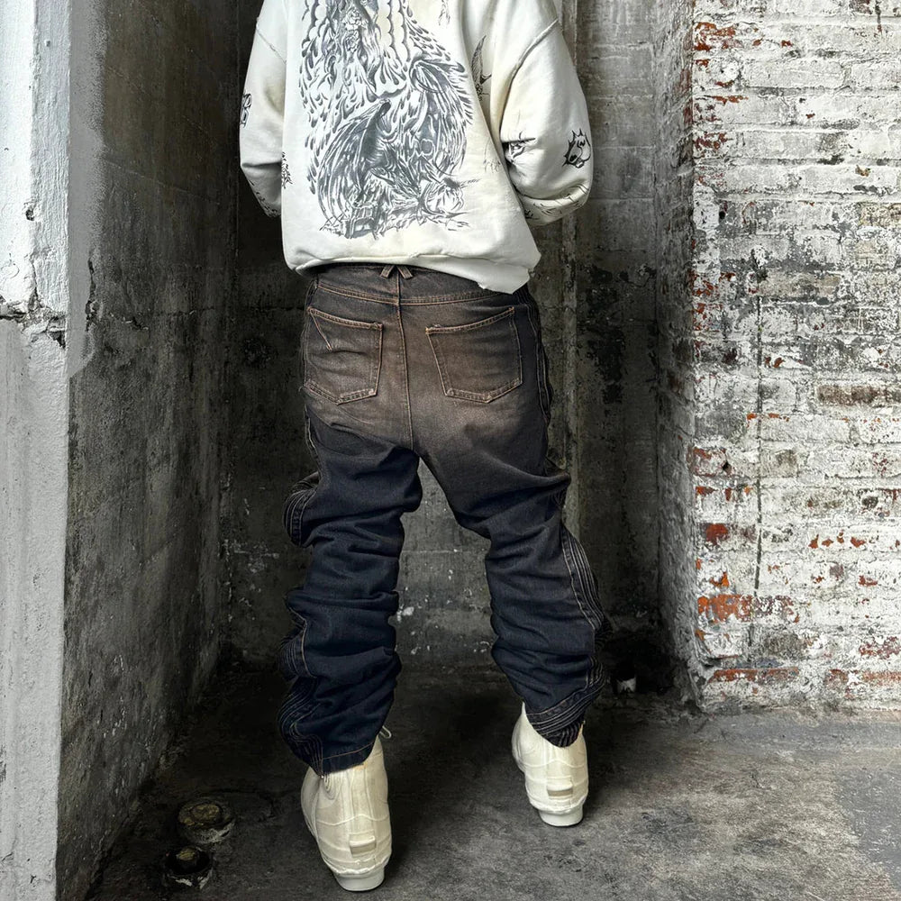 Waved Dirty Denim - XWORE NYC - VENTURER
