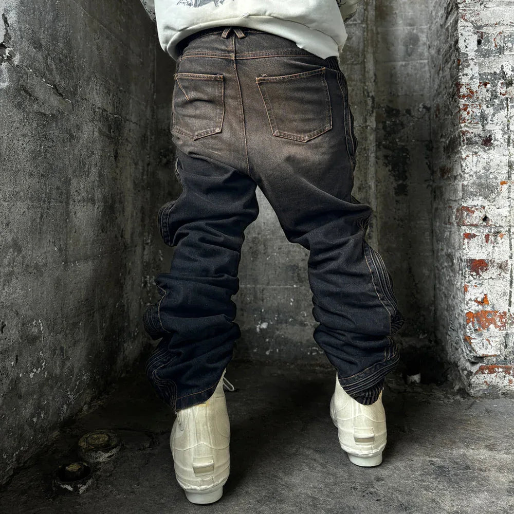 Waved Dirty Denim - XWORE NYC - VENTURER