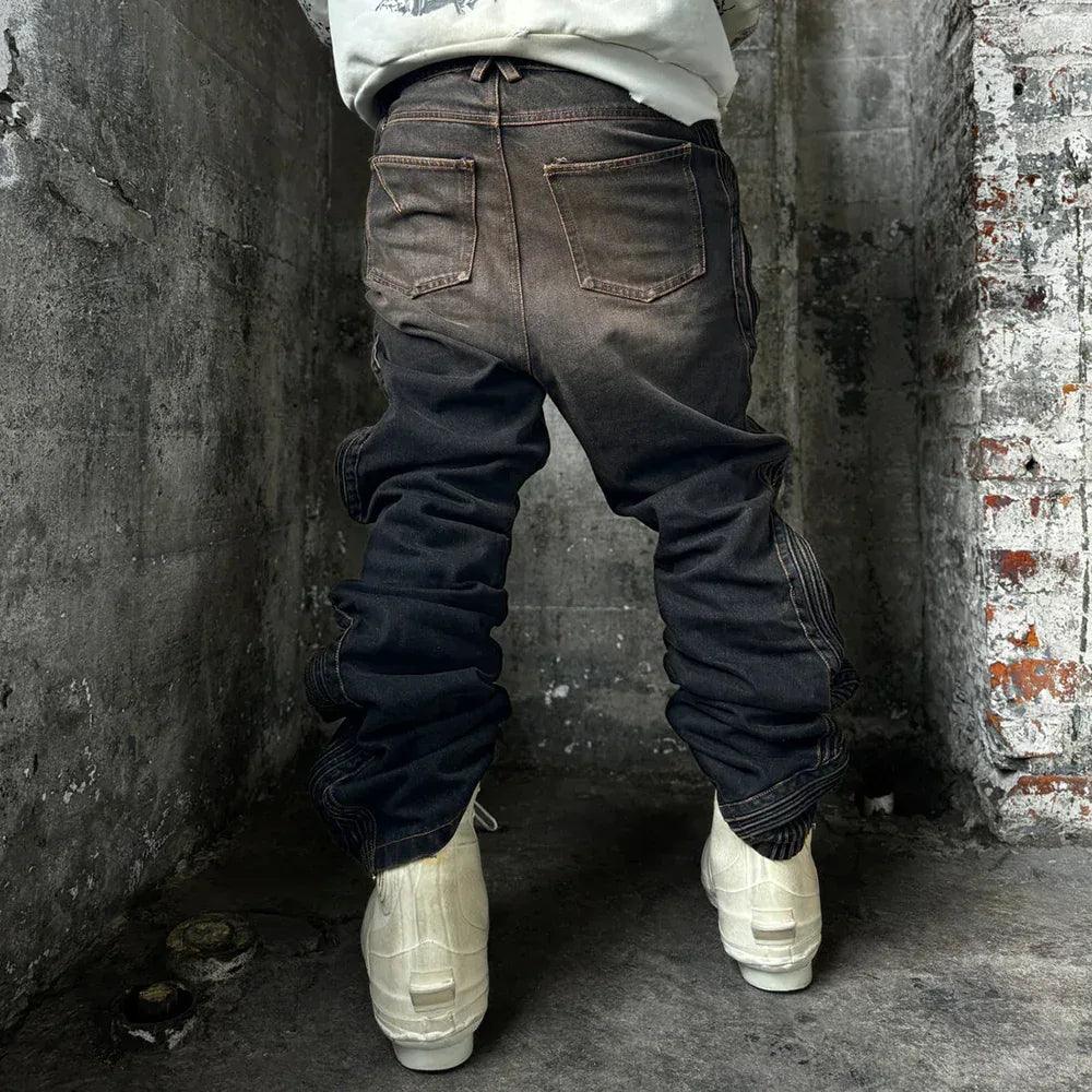 Waved Dirty Denim - XWORE NYC - VENTURER
