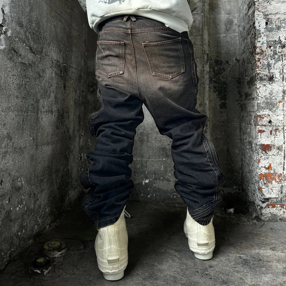 Waved Dirty Denim - XWORE NYC - VENTURER