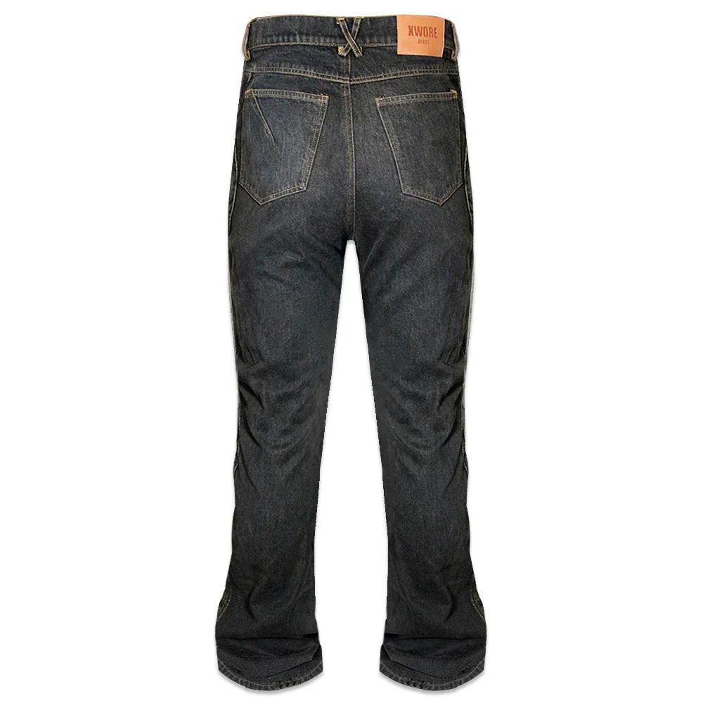 Waved Dirty Denim - XWORE NYC - VENTURER