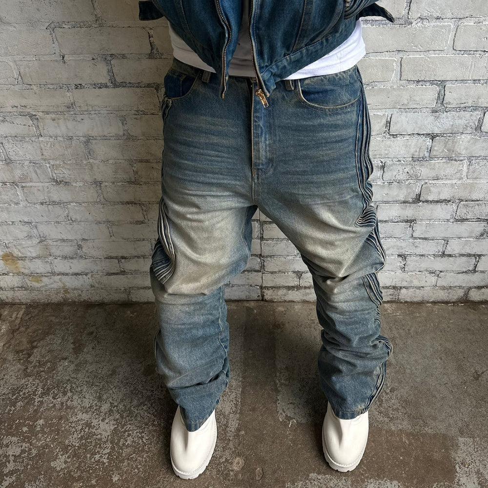 Waved Blue Denim - XWORE NYC - VENTURER