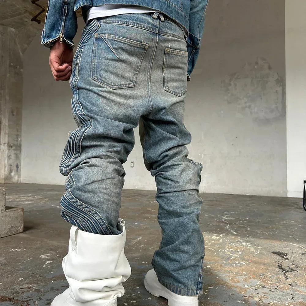 Waved Blue Denim - XWORE NYC - VENTURER