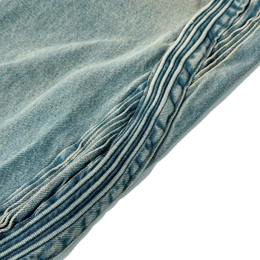 Waved Blue Denim - XWORE NYC - VENTURER