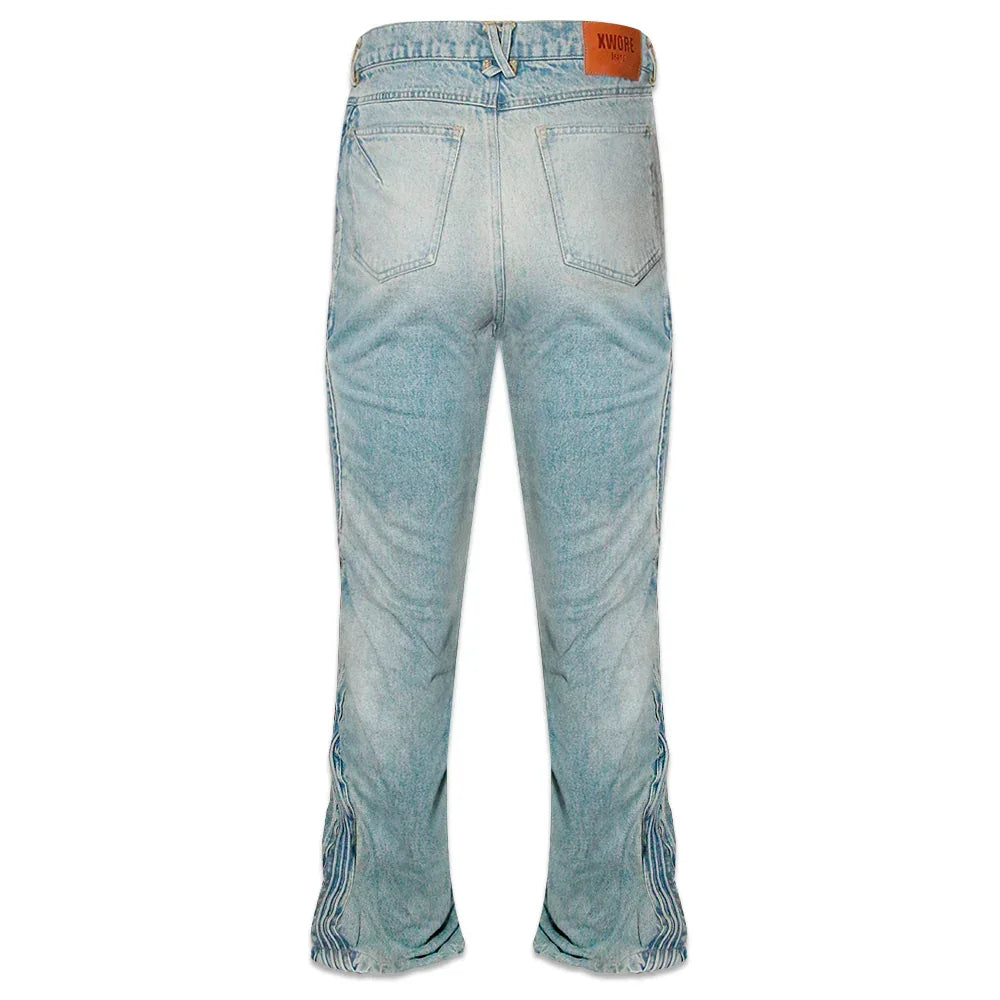 Waved Blue Denim - XWORE NYC - VENTURER