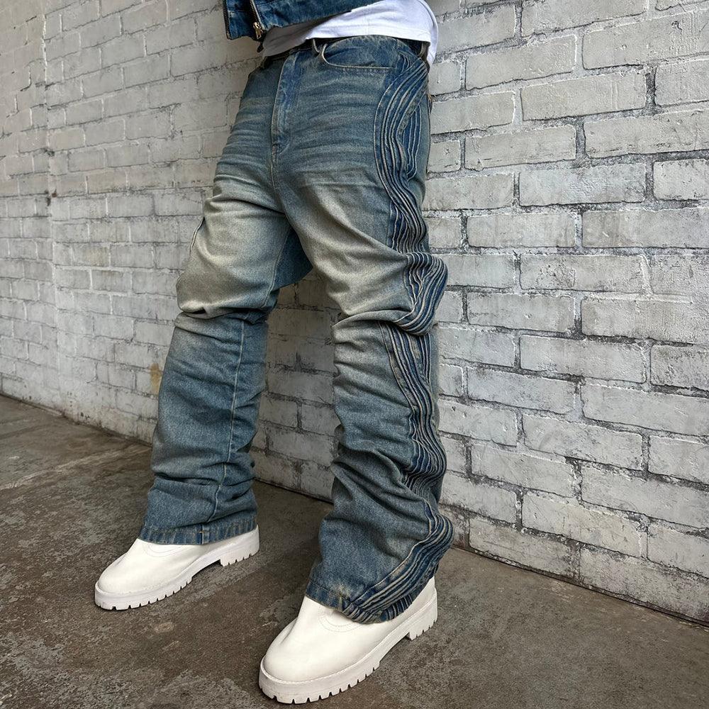 Waved Blue Denim - XWORE NYC - VENTURER