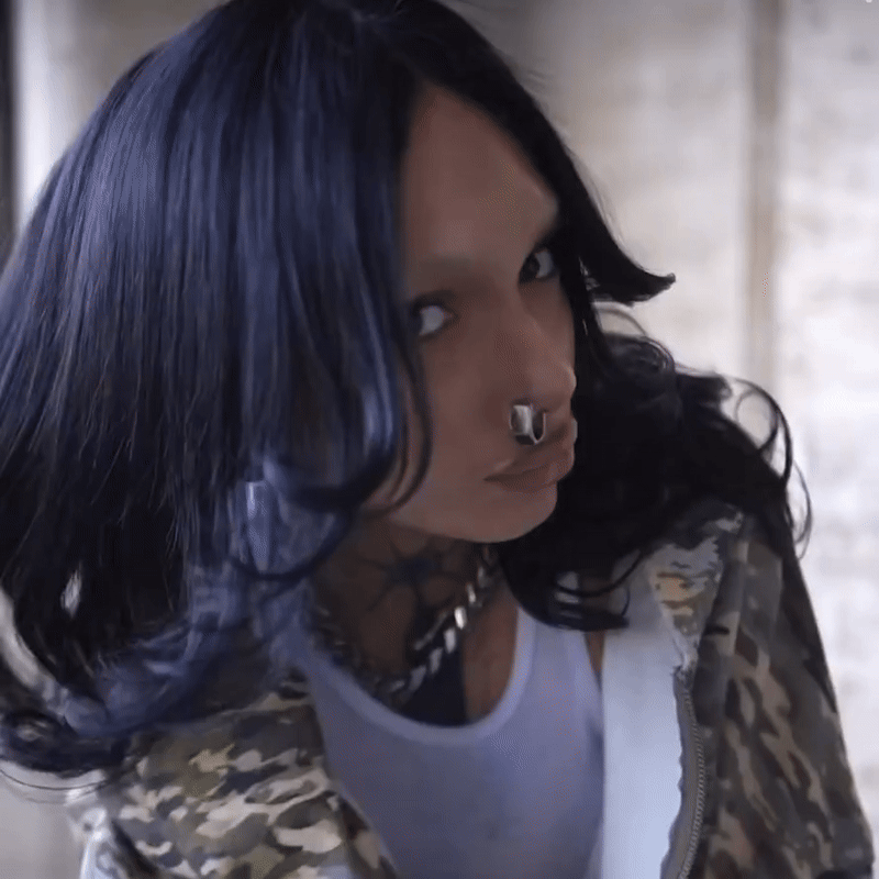 Mixed Camo Zip-Up Hoodie