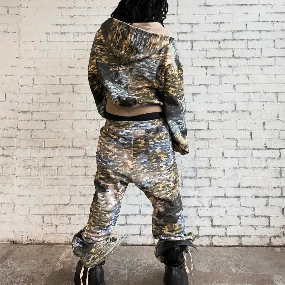 Mixed Camo Zip Up Hoodie - XWORE NYC - VENTURER